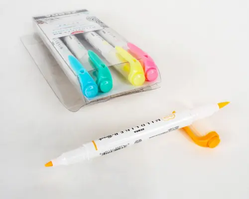 Popisovač Mildliner Brush Fluorescent 5 barev