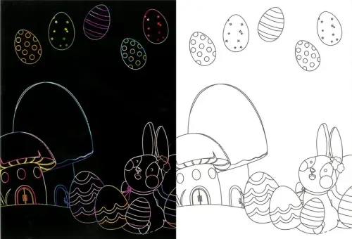 Obrázek škrabací Mark 9 ks 13 velikonoce