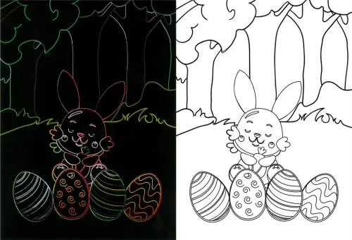 Obrázek škrabací Mark 9 ks 13 velikonoce