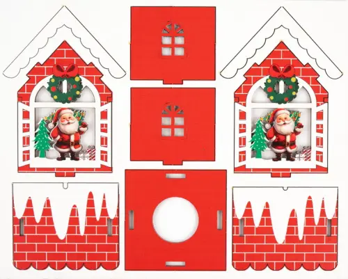 Ozdoba dřevěná Color Christmas 02