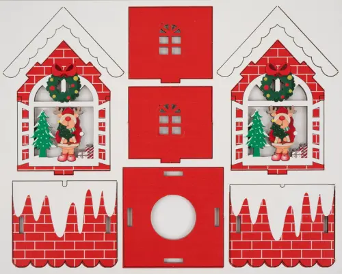 Ozdoba dřevěná Color Christmas 03