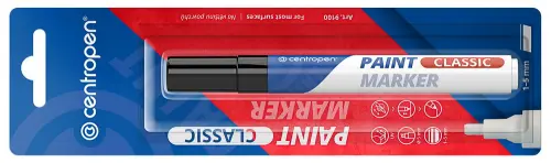 Značkovač lakový 9100 černý stopa 1-5 mm