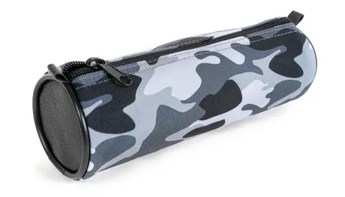 Penál rolka Army moro 2 šedý