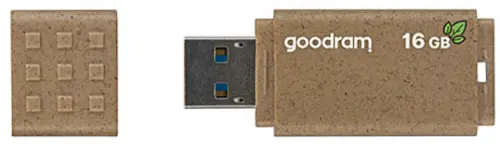 Flash disk 16 GB Goodram ECO FRIENDLY hnědý s krytkou