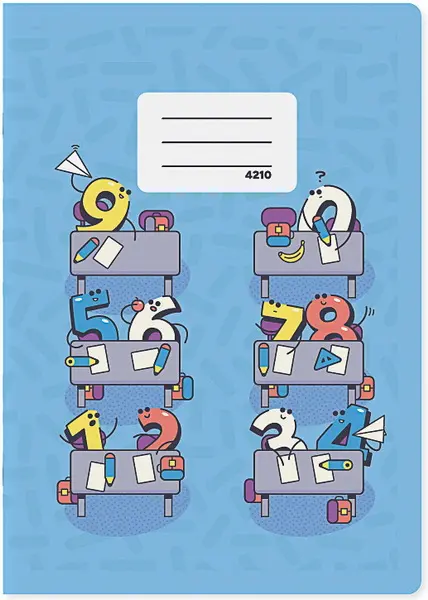 Sešit 4210 bezdřevý formát A4 čtverečkovaný 20 listů 10 x 10 mm