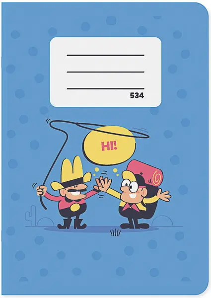 Sešit 534 bezdřevý formát A5 30 listů linkovaný 2 kolmice