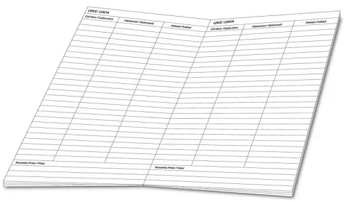 Sešit 534 bezdřevý formát A5 30 listů linkovaný 2 kolmice