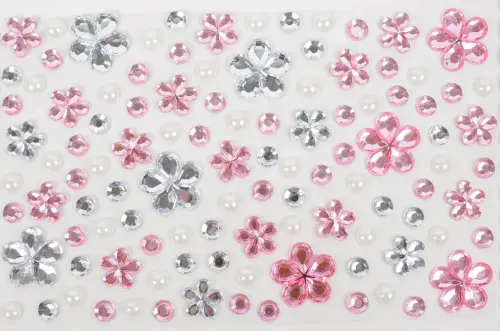 Kamínky samolepicí 03 kytičky 10 ks