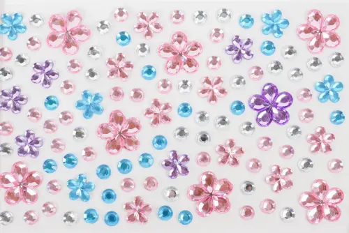 Kamínky samolepicí 03 kytičky 10 ks