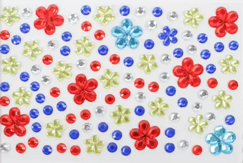 Kamínky samolepicí 03 kytičky 10 ks