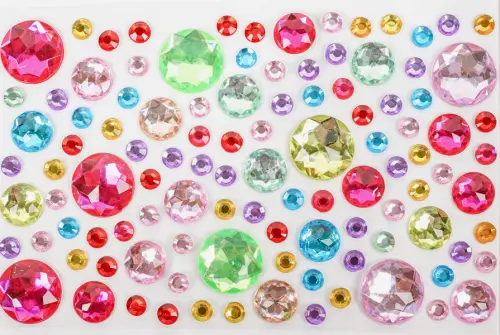 Kamínky samolepicí 04 krystalky 10 ks