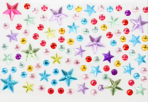 Kamínky samolepicí 05 hvězdy 10 ks
