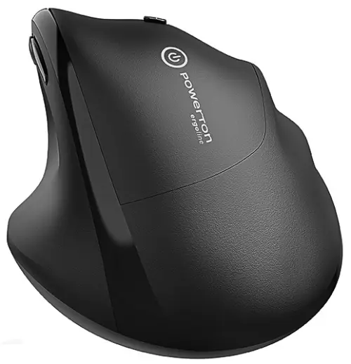 Myš bezdrátová Powerton ergonomická černá