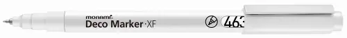 Popisovač nestíratelný Monami Deco 0,7 mm bílý