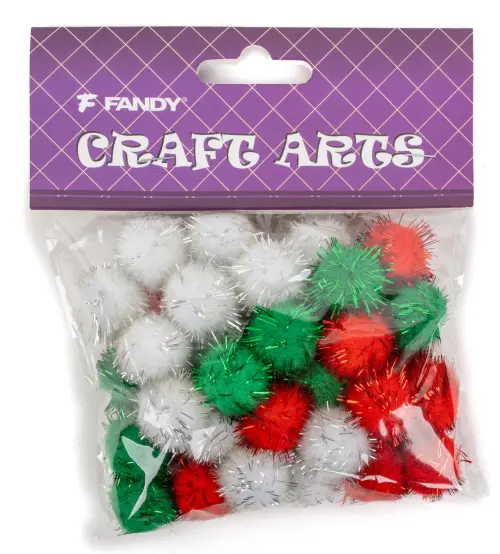 Bambulky polyesterové mix Metalic