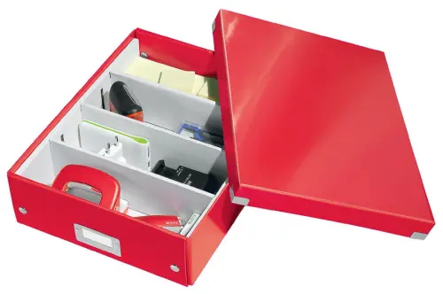 Krabice C&S organizační A4 červená