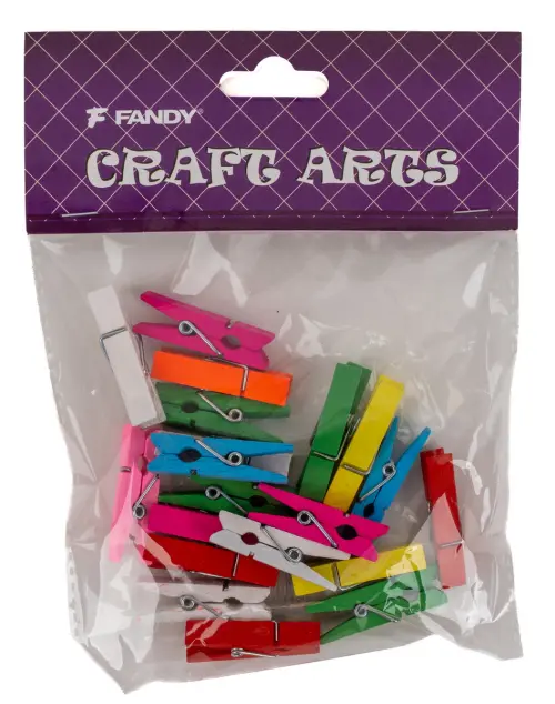 Kolíčky dekorační Color velké