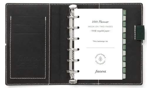 Diář Filofax Eco Essential kapesní tmavý eben