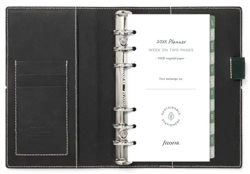 Diář Filofax Eco Essential osobní tmavý eben