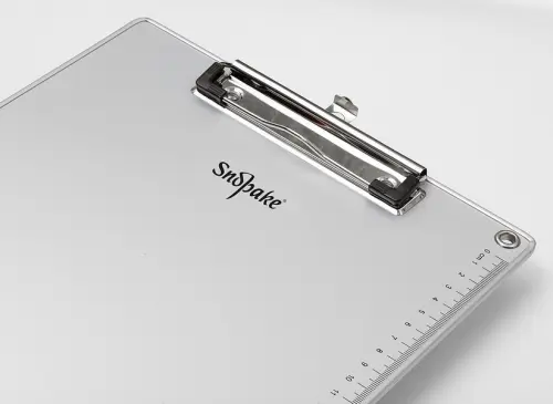 Desky na dokumenty s klipem SNOPAKE, PP A4, kovová A4, stříbrná