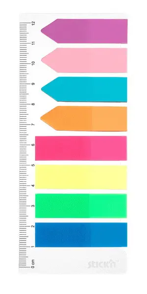 Záložky samolepicí 45x12 mm+42x12mm neon mix 8x25 ks