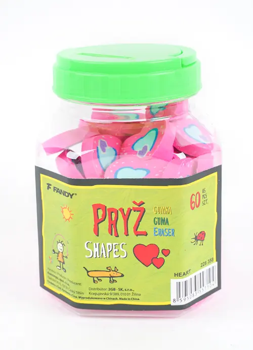 Pryž Shapes 60 ks 03 srdce