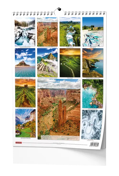 Kalendář nástěnný Beautiful world - A3